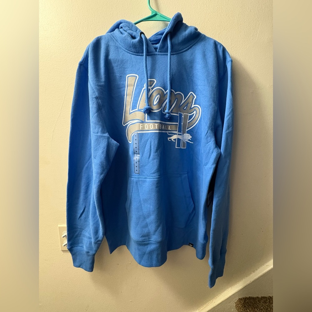47’ Brand Detroit Lions Blue Hoodie
